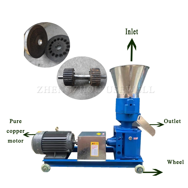 Homemade Extruder Pelletizer Machine Pig Animal Feed Granule Mill Pellet Machine